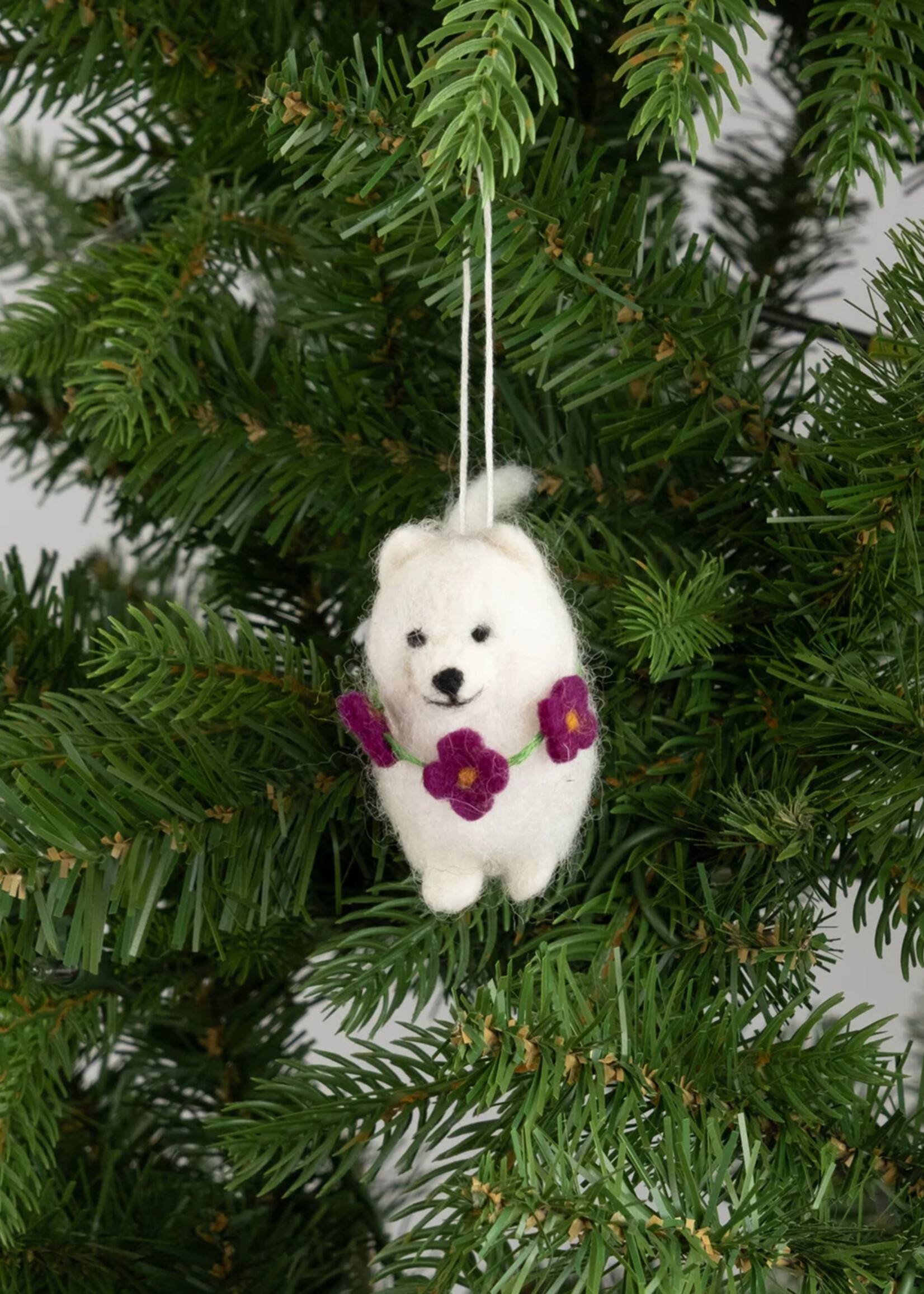 Global Goods Partners Felt Pomeranian Ornament
