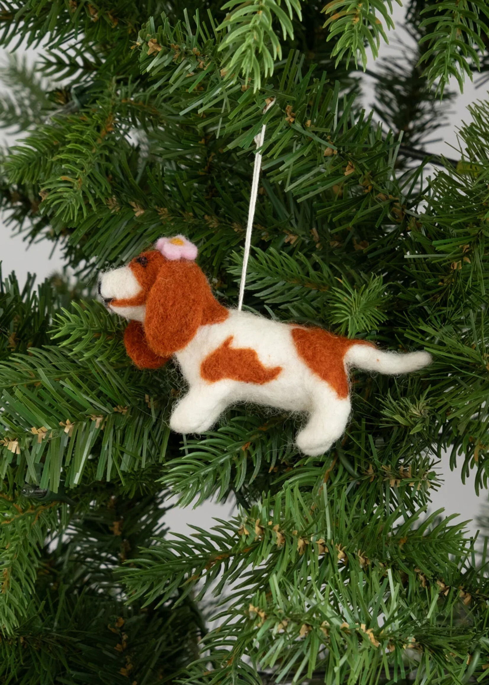 Global Goods Partners Felt Hound Dog Ornament