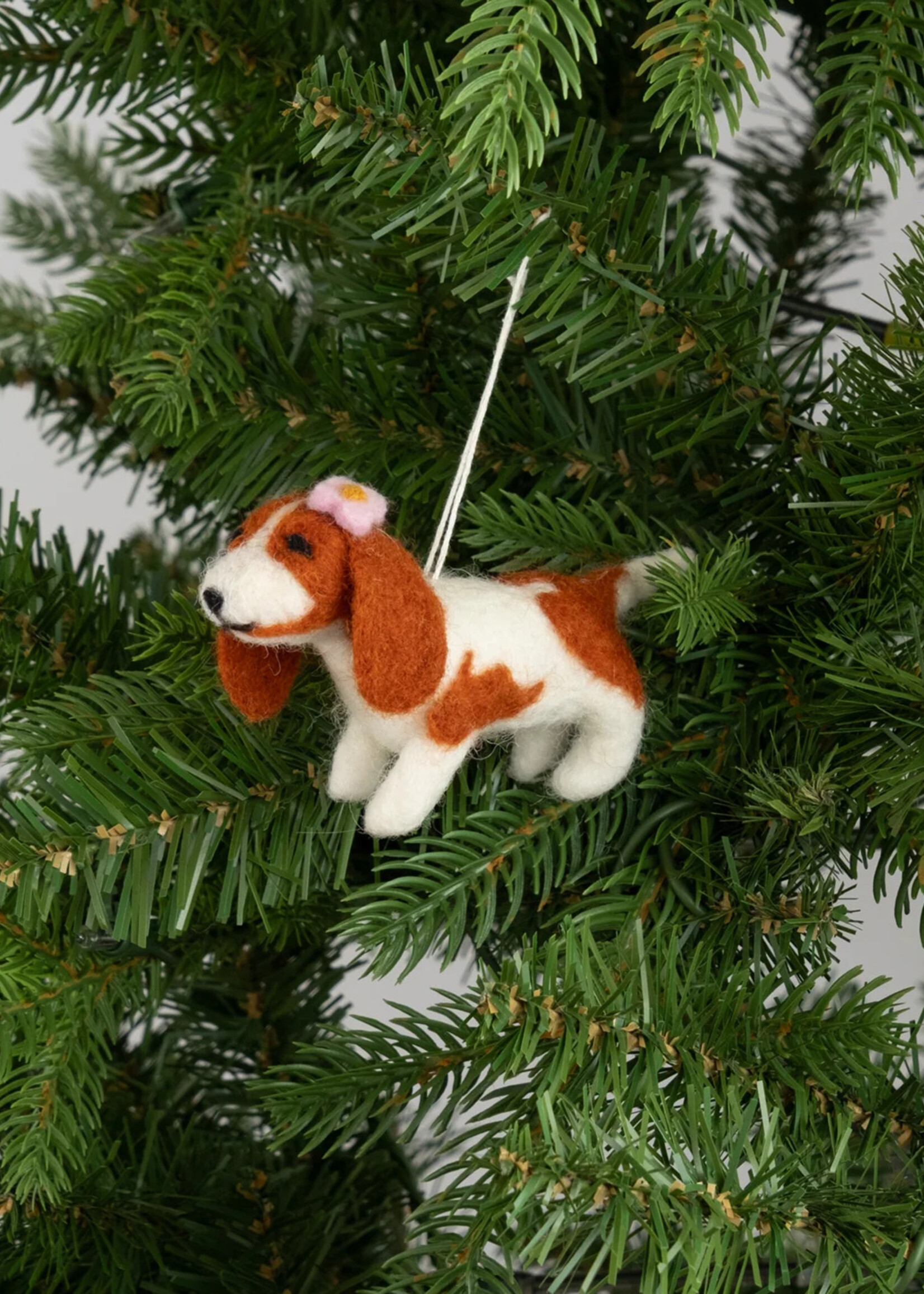 Global Goods Partners Felt Hound Dog Ornament