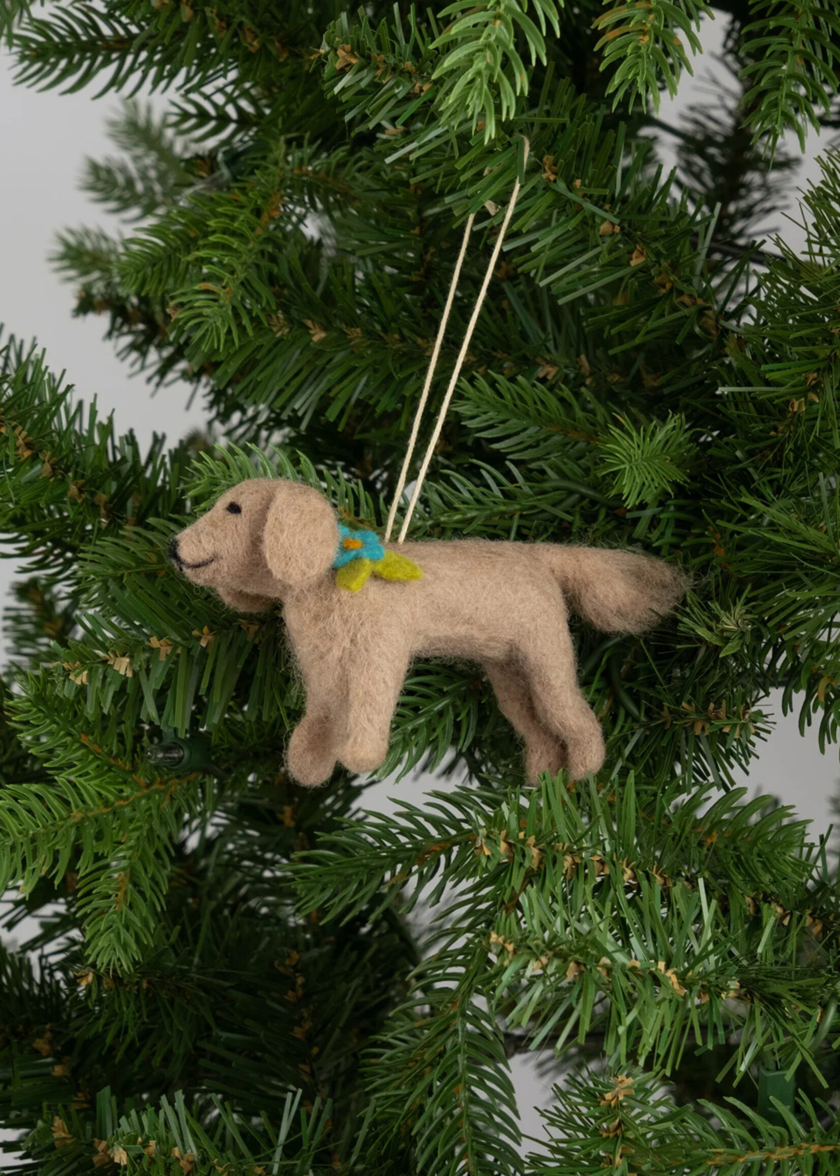 Global Goods Partners Felt Golden Retriever Ornament