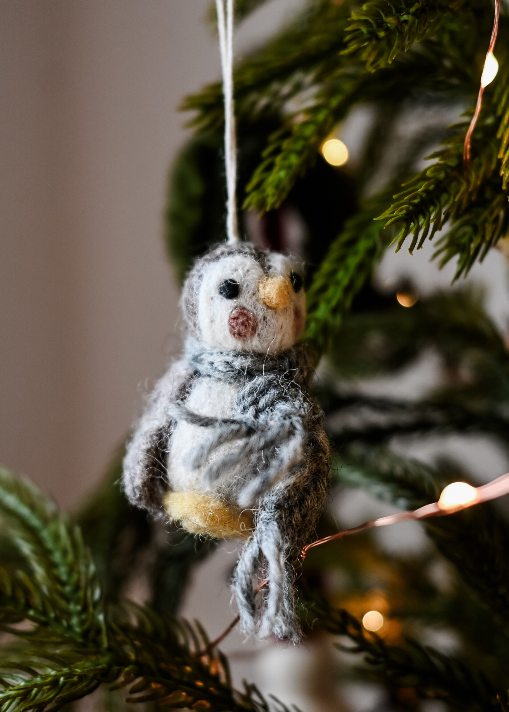 Gry and Sif Felt Baby Penguin Ornament - Set of 3