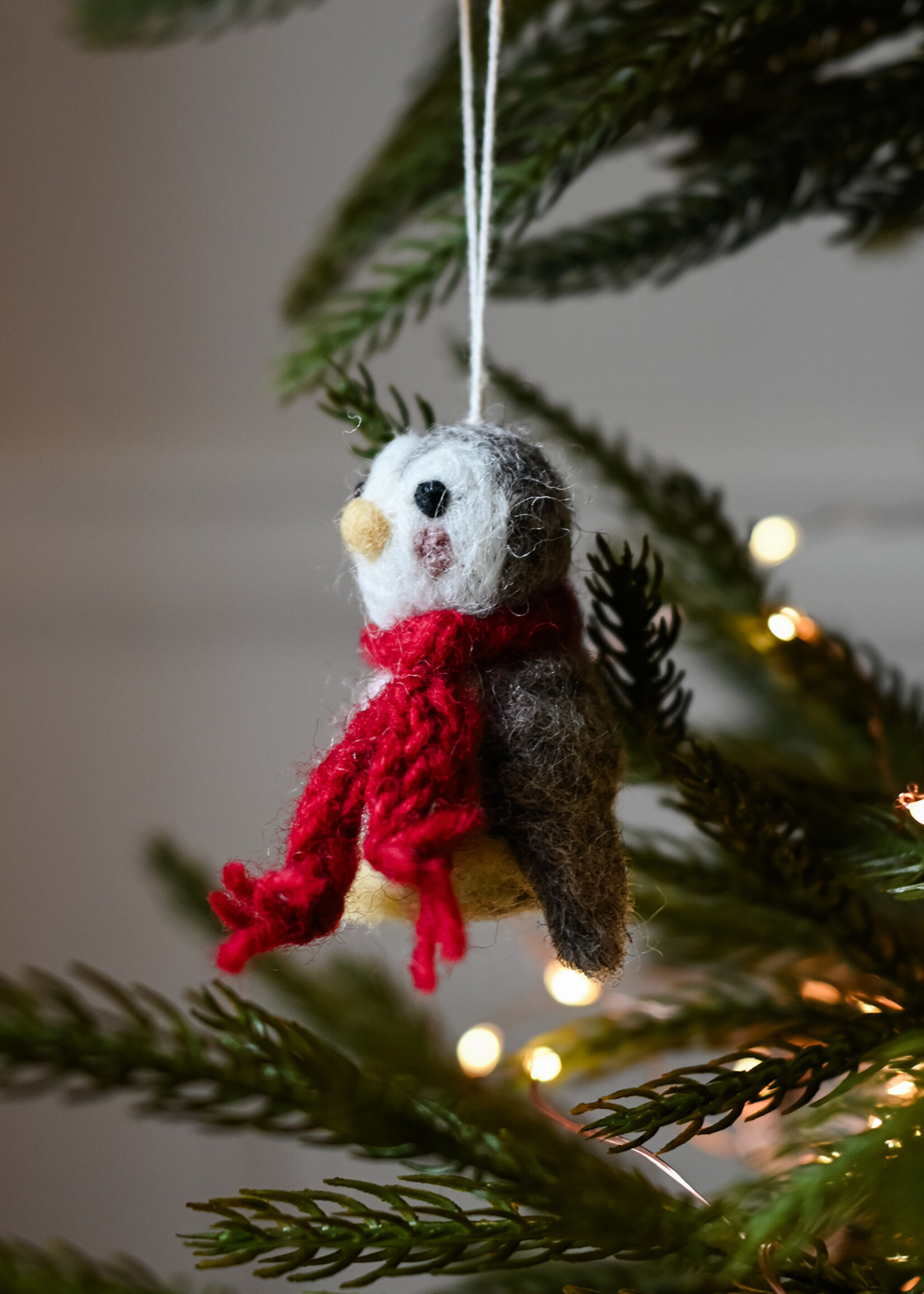 Gry and Sif Felt Baby Penguin Ornament - Set of 3