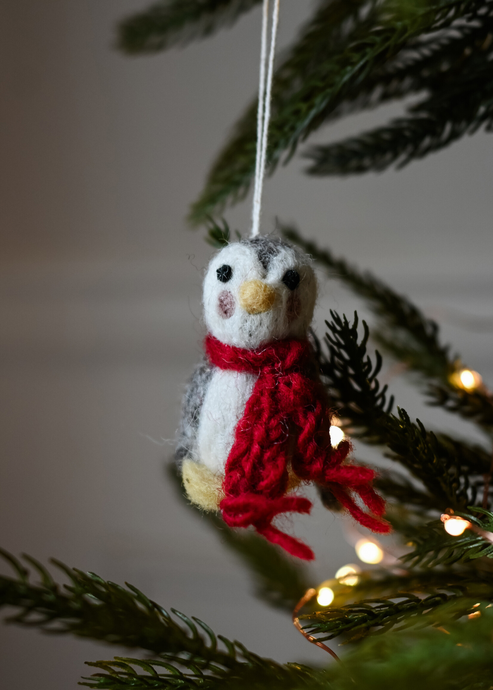 Gry and Sif Felt Baby Penguin Ornament - Set of 3