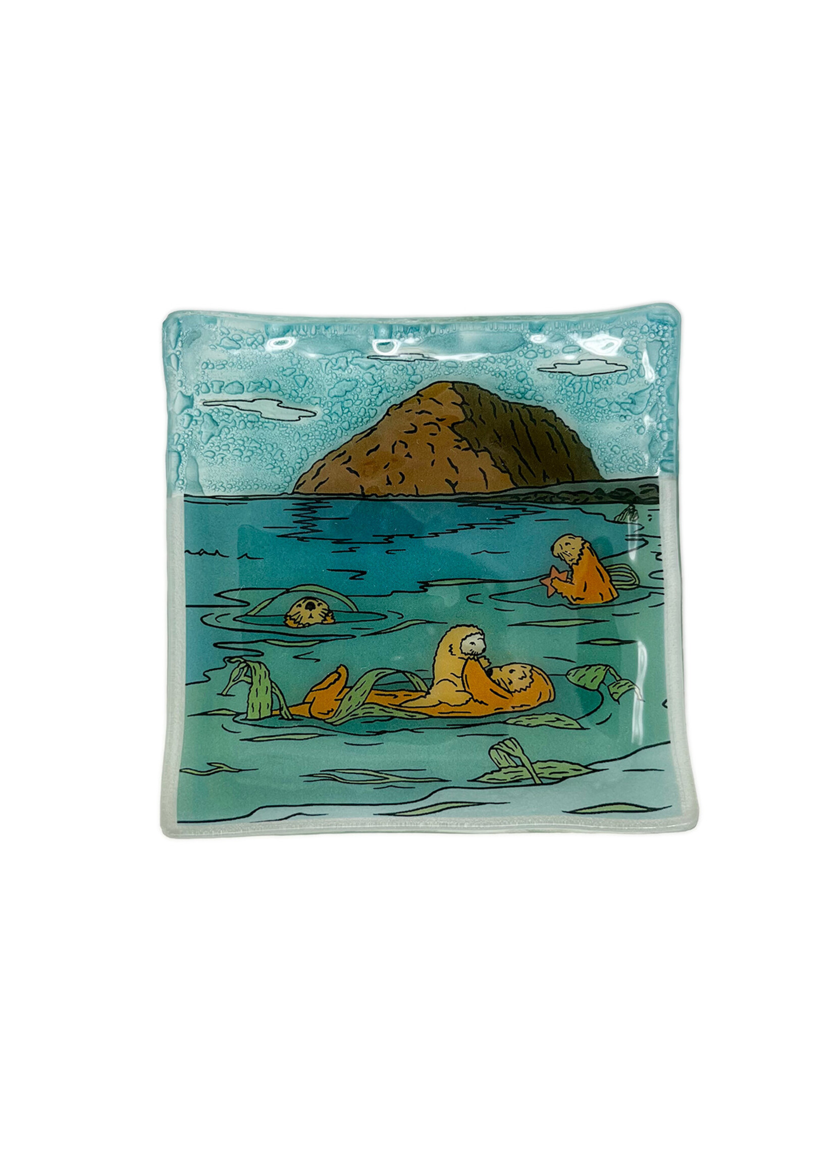 Pampeana Otters in Morro Bay Square Dish