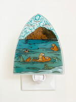 Pampeana Otters in Morro Bay Night Light