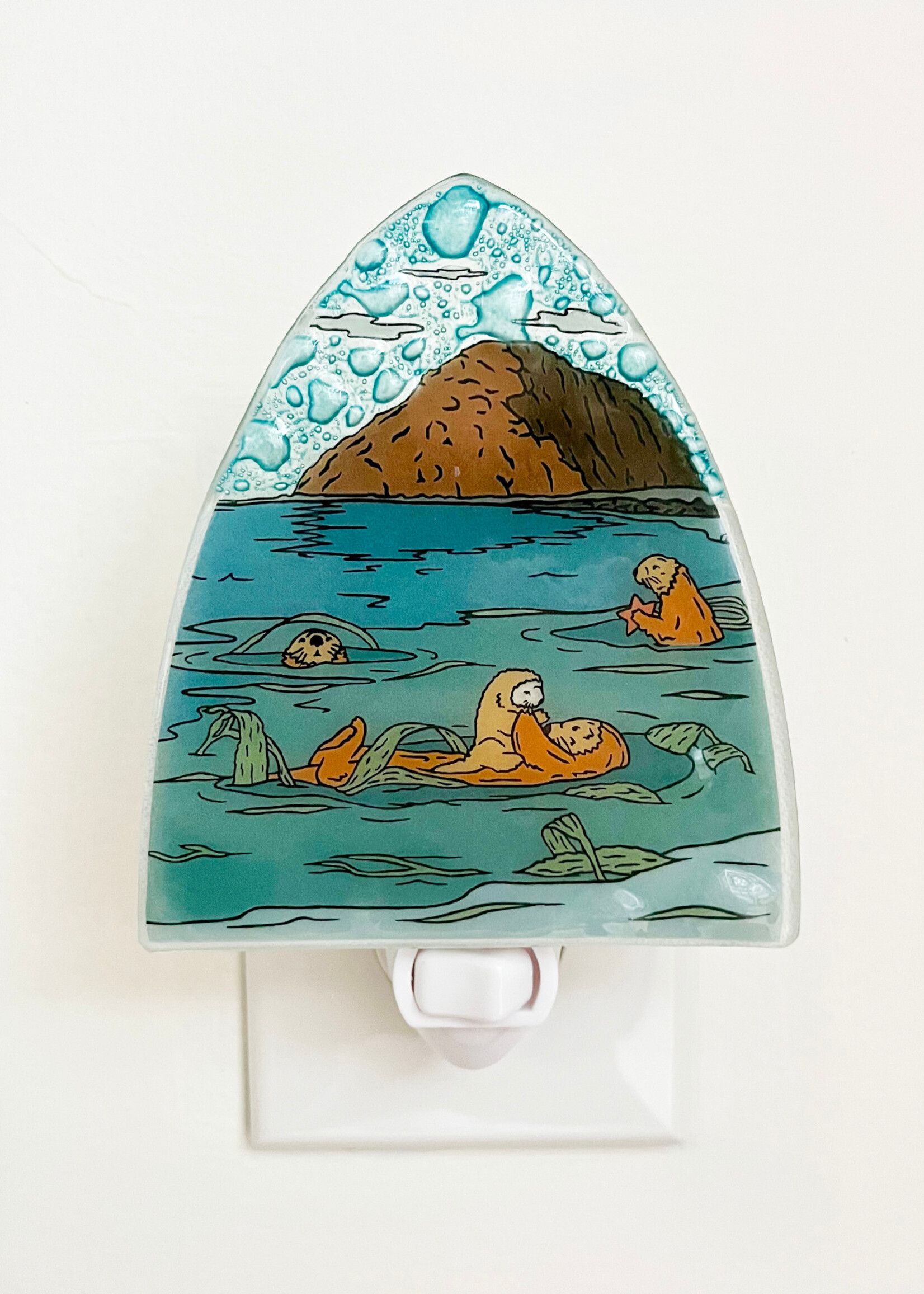 Pampeana Otters in Morro Bay Night Light