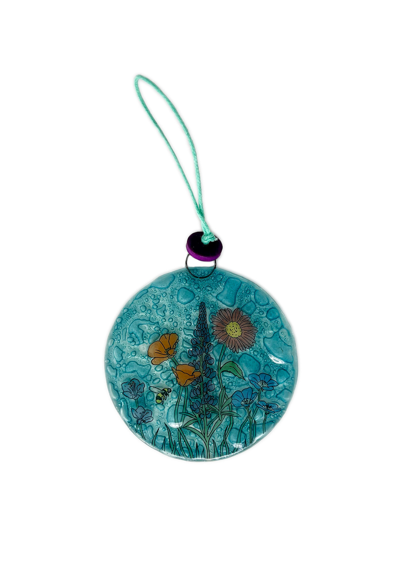 Pampeana Wildflowers Glass Ornament