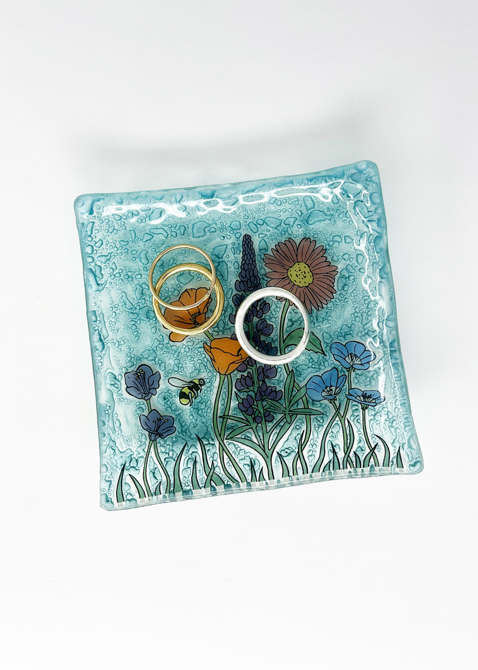 Pampeana Wildflowers Square Dish