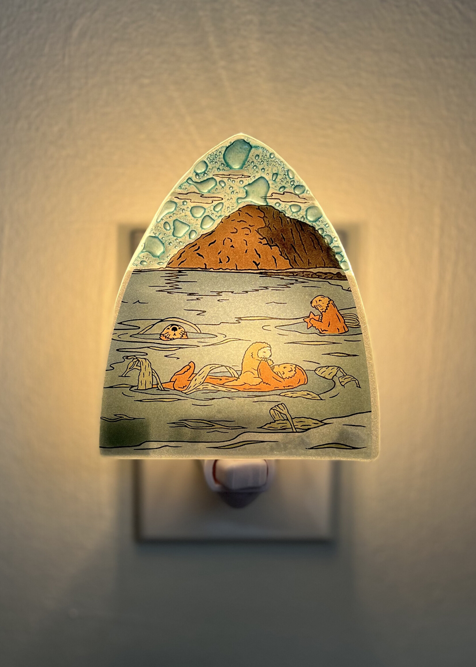 Pampeana Otters in Morro Bay Night Light