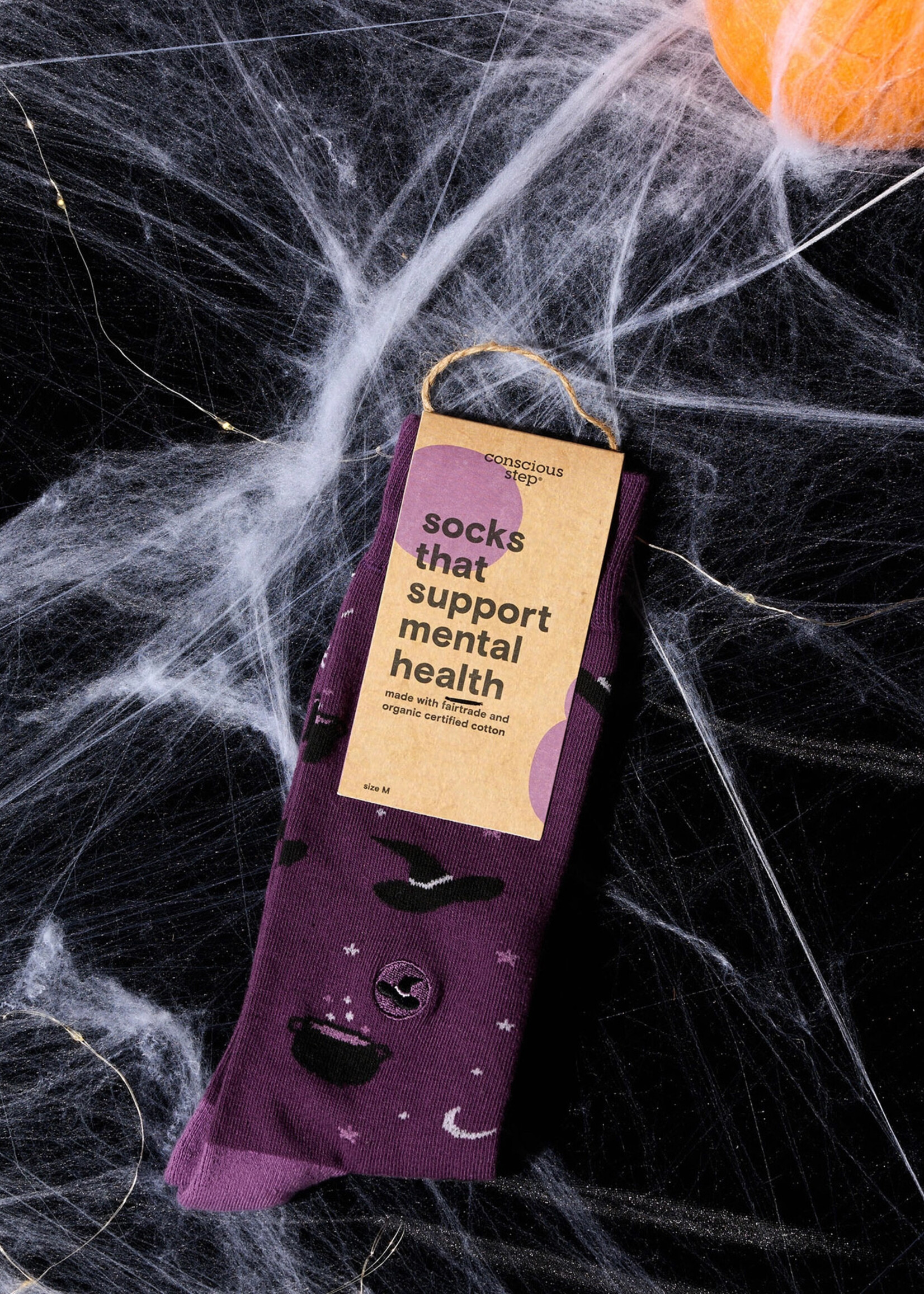 Conscious Step Men's Socks Halloween Cauldron