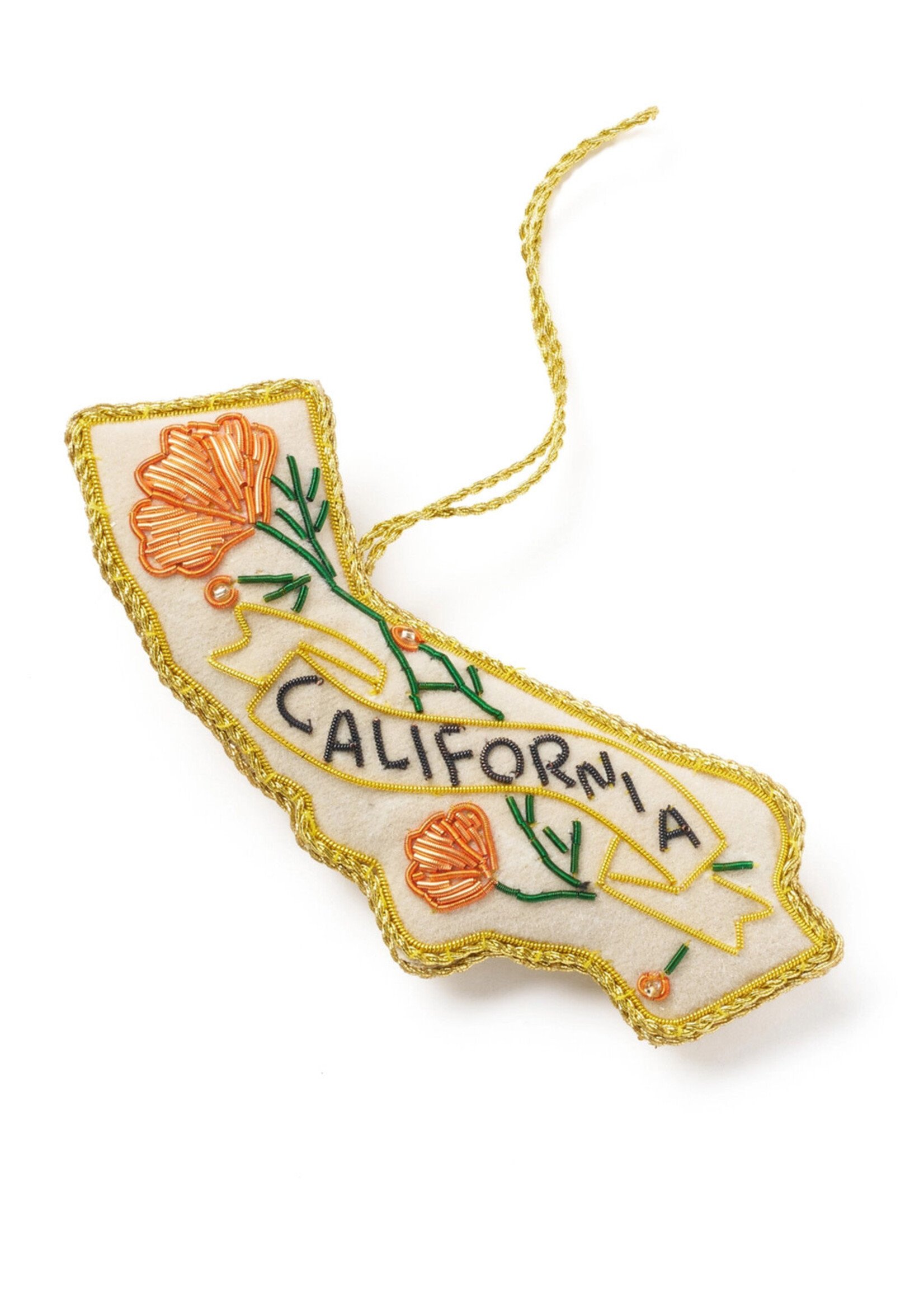 Matr Boomie California State Plush Ornament with Poppy