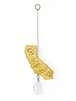Matr Boomie California Brass Suncatcher Engraved with Poppy