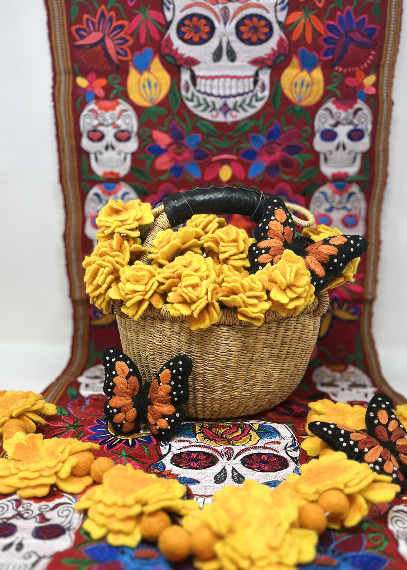 Global Goods Partners Felt Flower Marigold