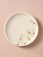 Ten Thousand Villages Ceramic Appetizer Plate- Sardee Holly  6in