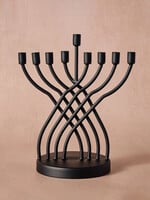 Ten Thousand Villages Sudaul Criss Cross Iron Menorah