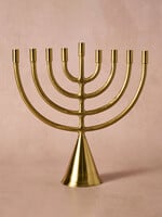 Ten Thousand Villages Jyoti Brass Horn Menorah