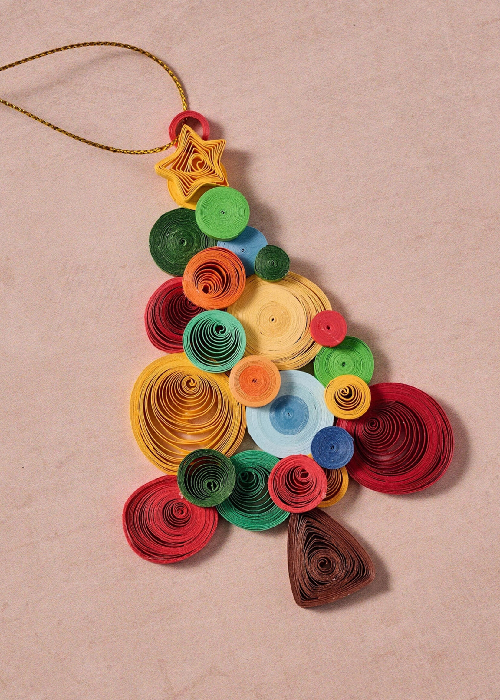 Ten Thousand Villages Quilled Banh Tree Ornament