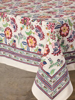 Ten Thousand Villages Zaina Floral Tablecloth - 60in x 90in
