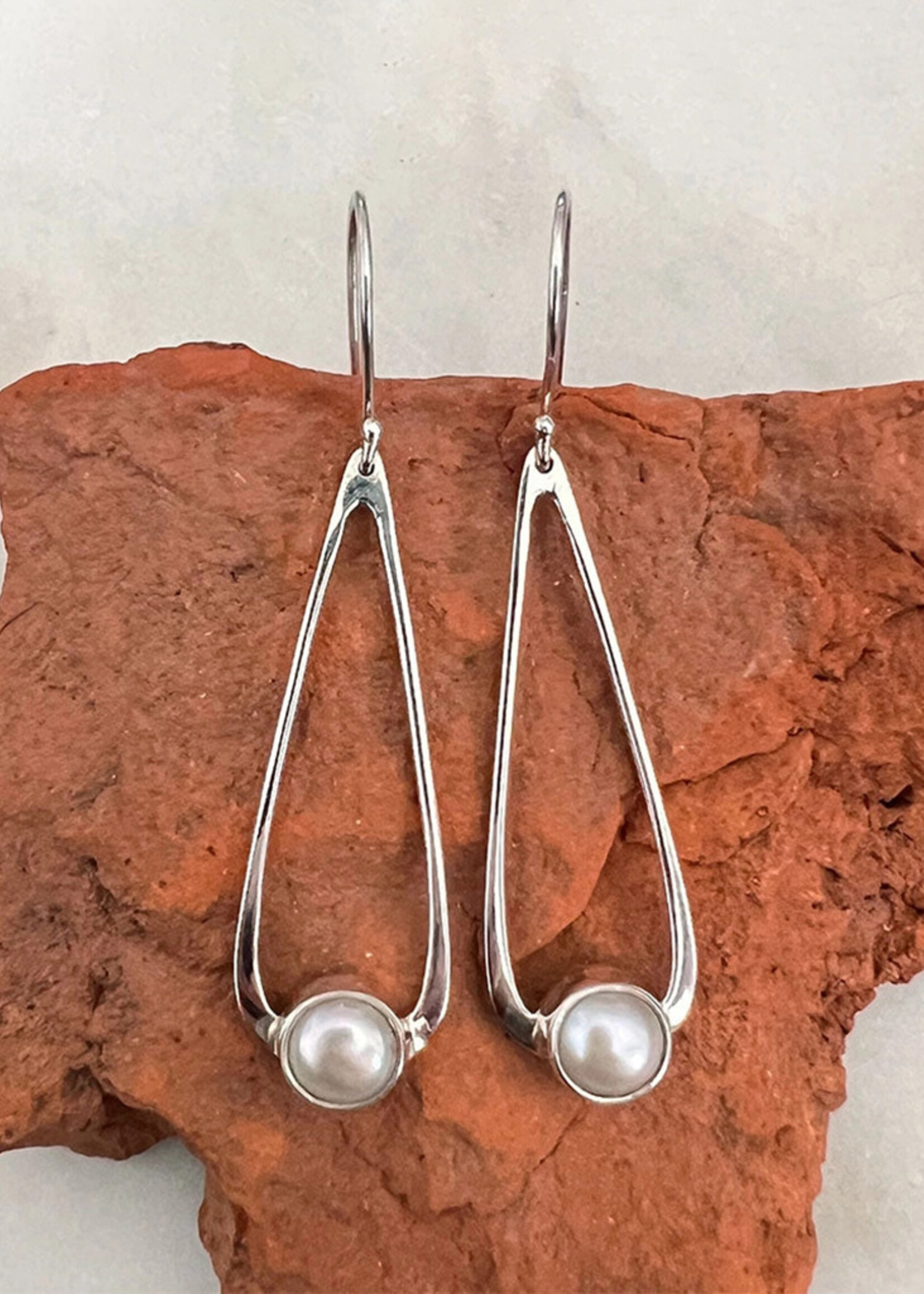 Women's Peace Collection Timeless Teardrop Pearl Earrings