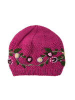 Ganesh Himal Floral Knit Beanie