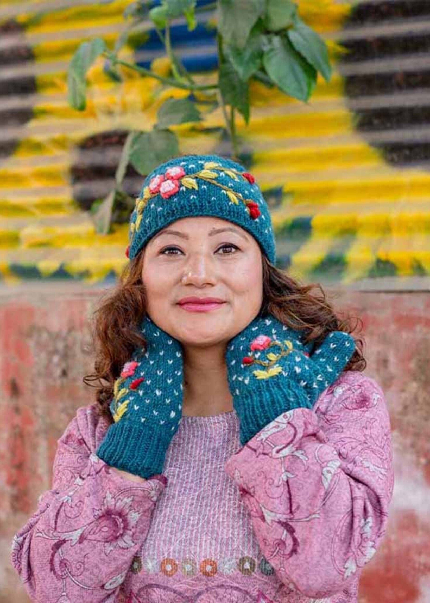 Ganesh Himal Flower Knit Headband