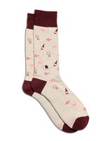 Conscious Step Women's Books and Wine Socks