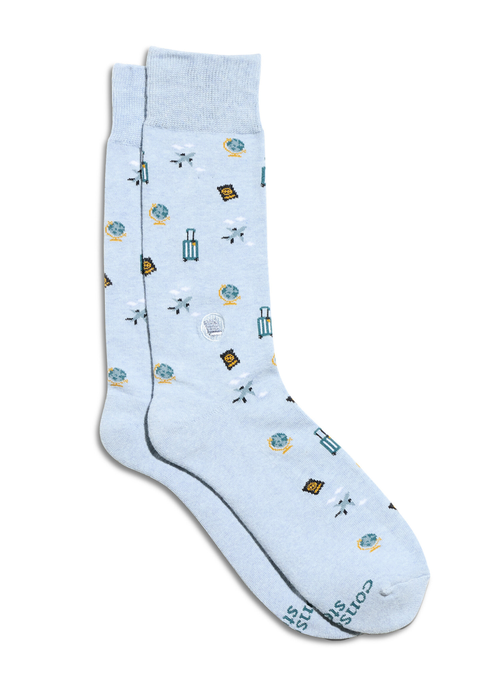 Conscious Step Women's Travel Theme Socks