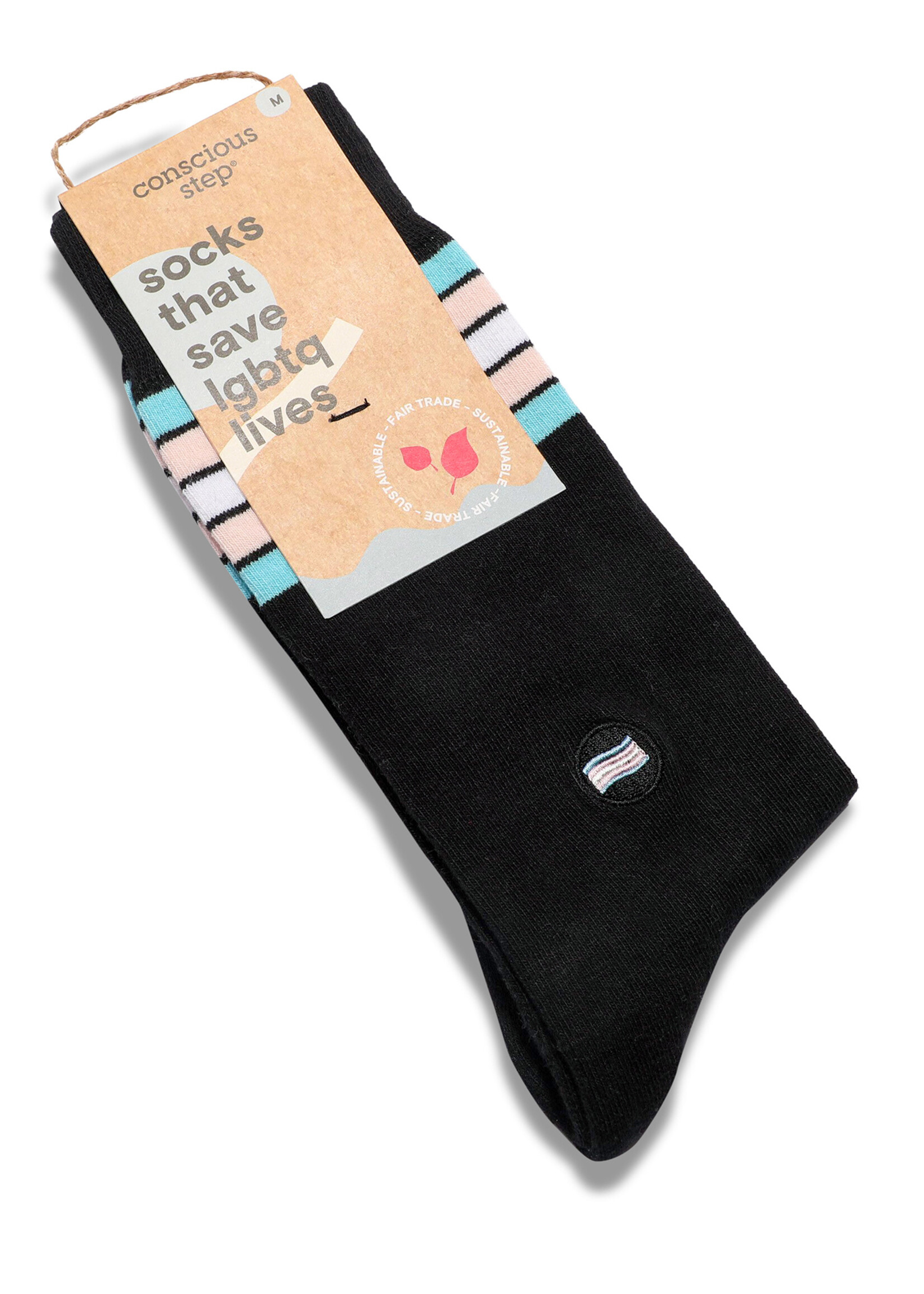 Conscious Step Men's LGBTQ Trans Pride Socks