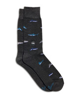 Conscious Step Women's Shark Socks - Grey