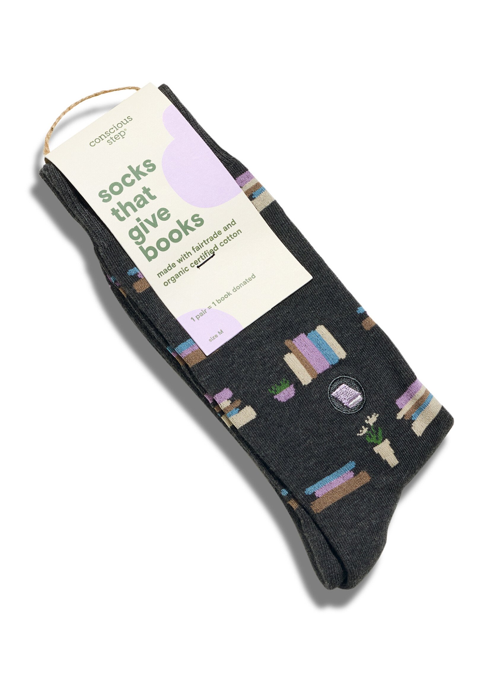 Conscious Step Women's Book Stacks Socks