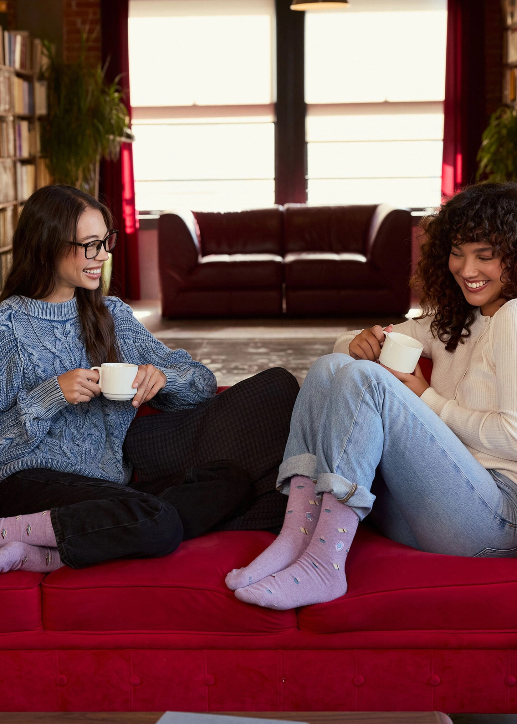 Conscious Step Men's Books and Coffee Socks