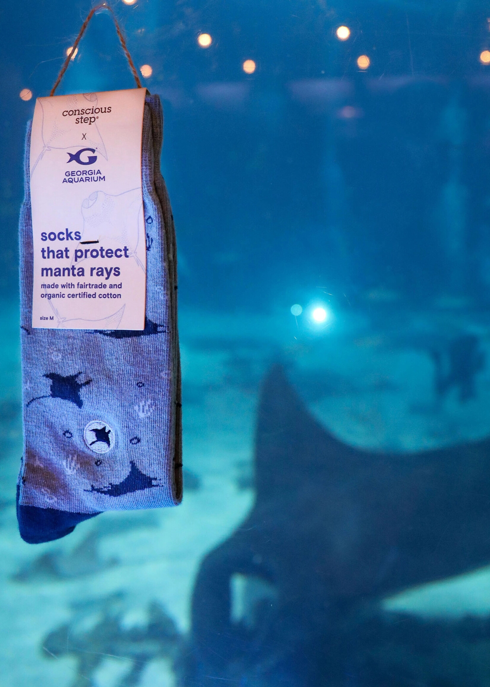 Conscious Step Women's Manta Ray Socks