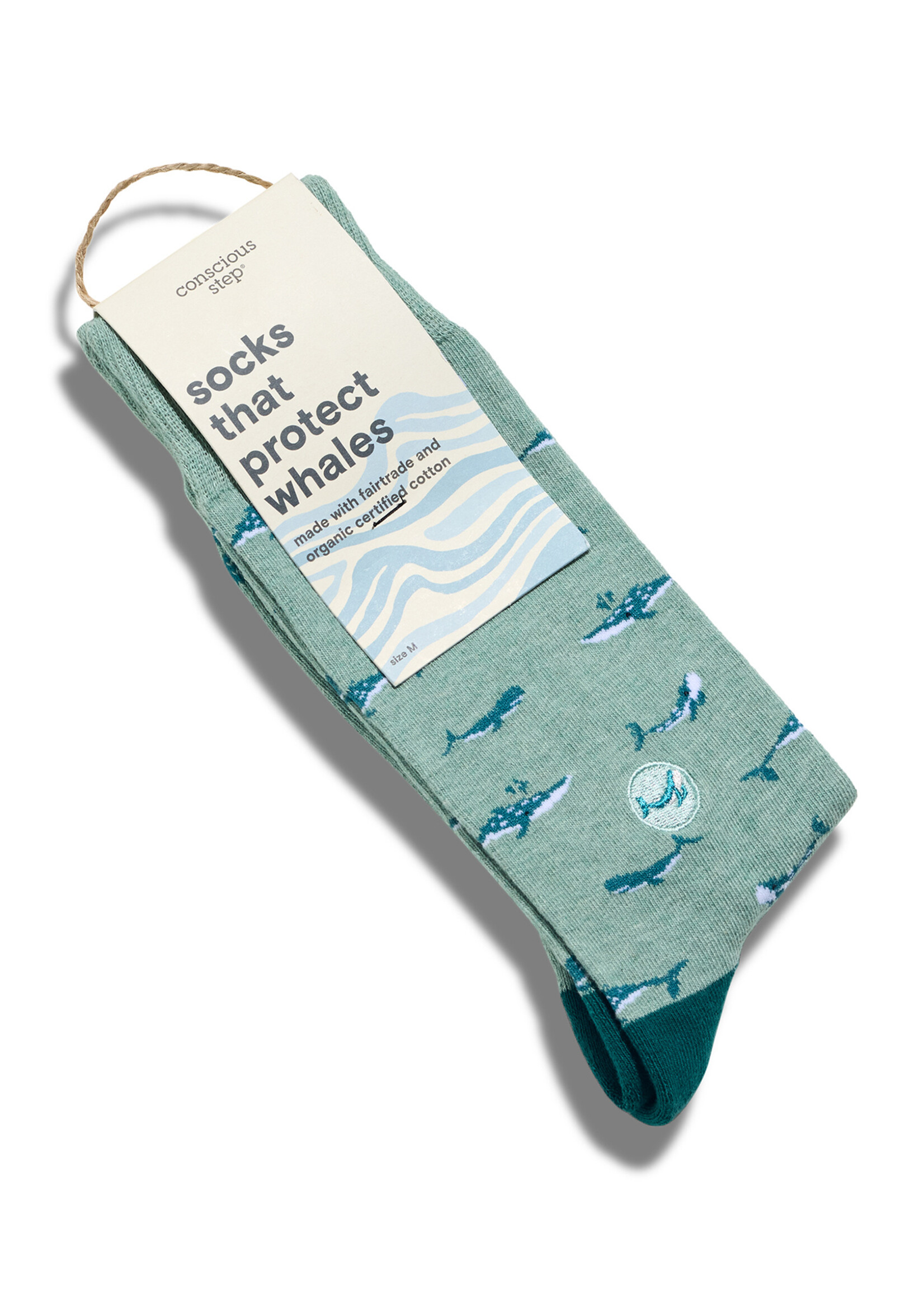 Conscious Step Men's Whale Socks