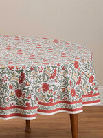 SERRV 70" Round Gilded Garden Tablecloth