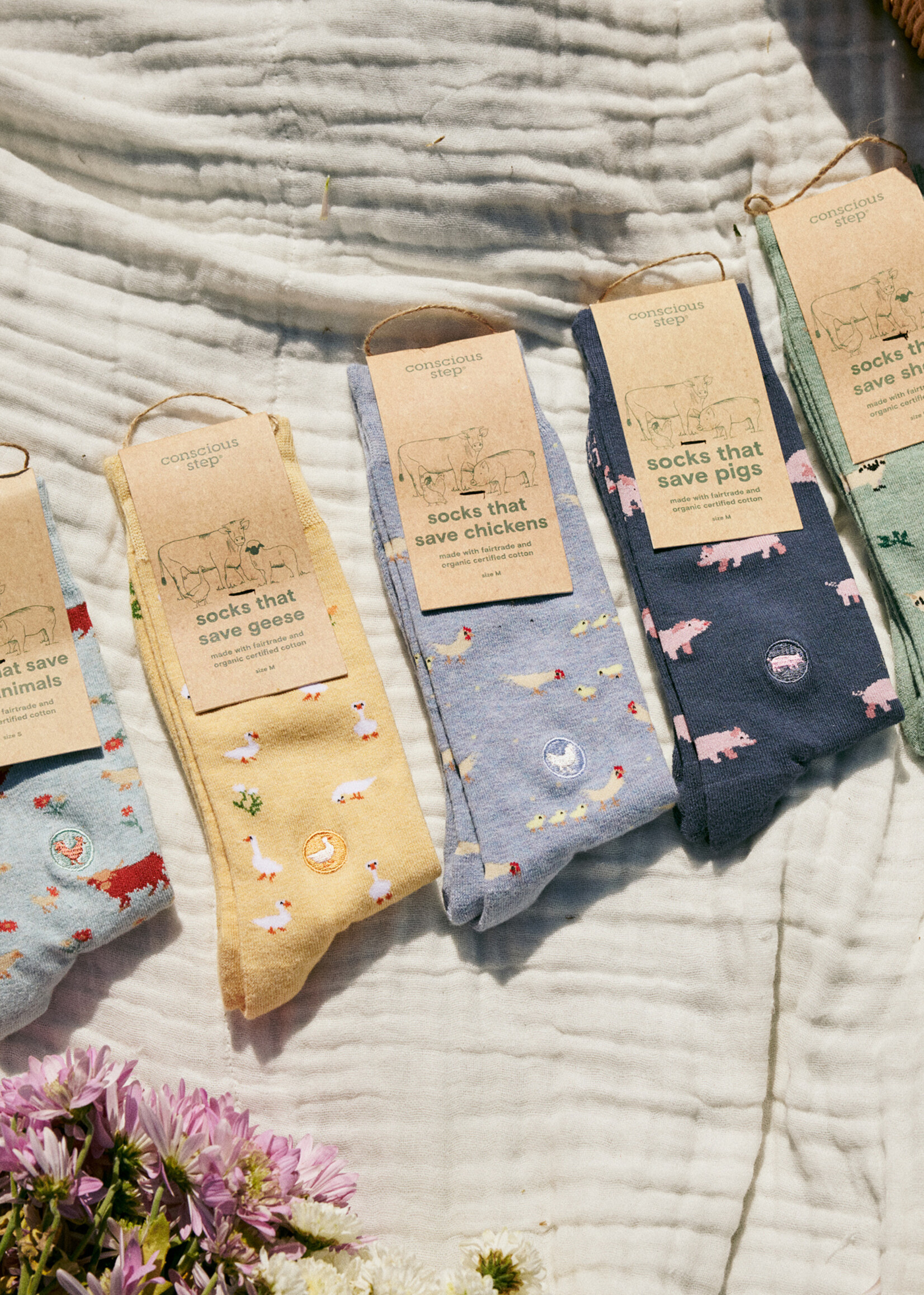 Conscious Step Women's Farm Animal Socks