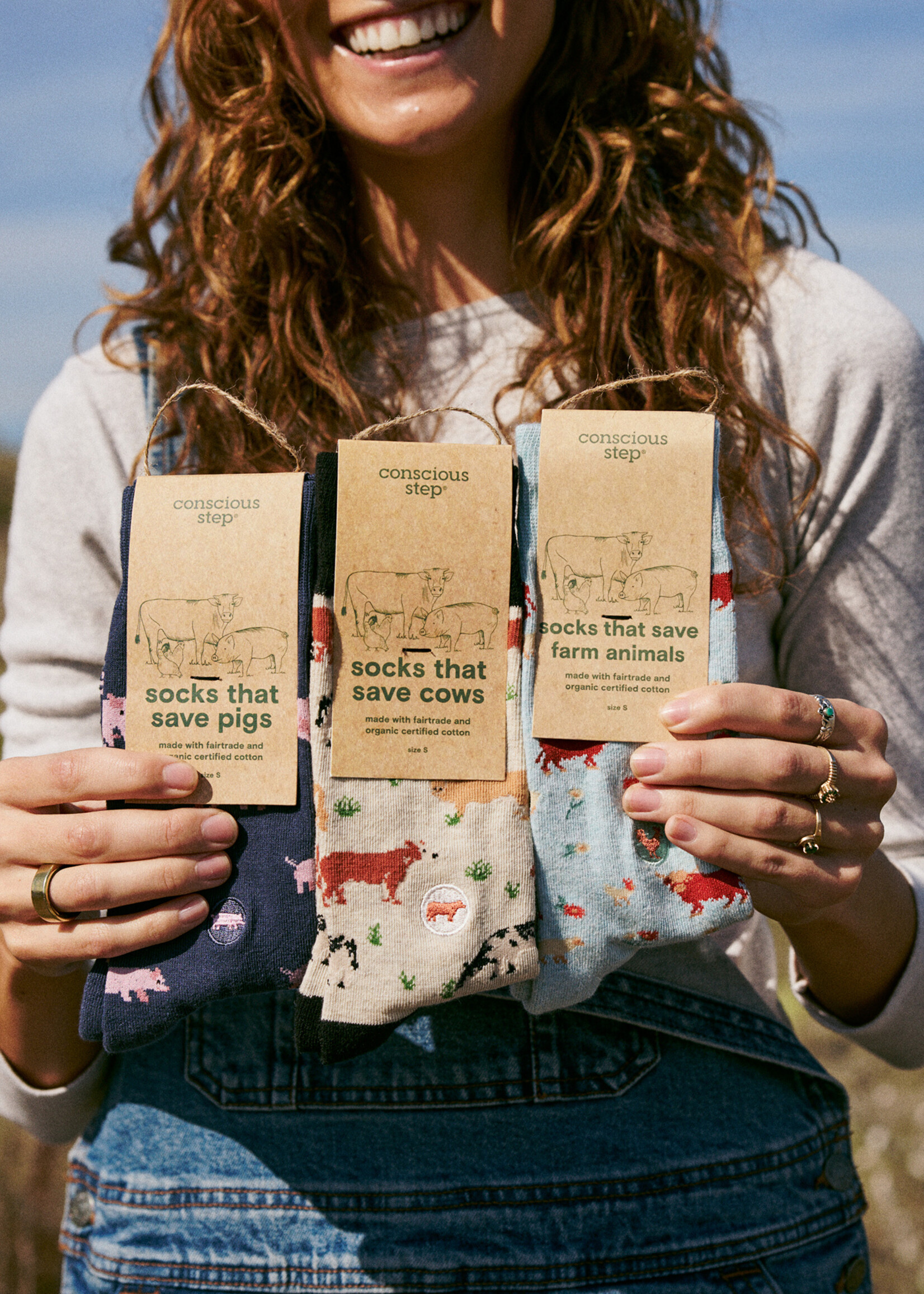 Conscious Step Men's Farm Animal Socks