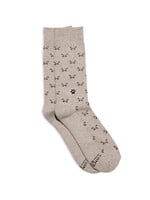 Conscious Step Women's Socks That Save Cats [Gray]