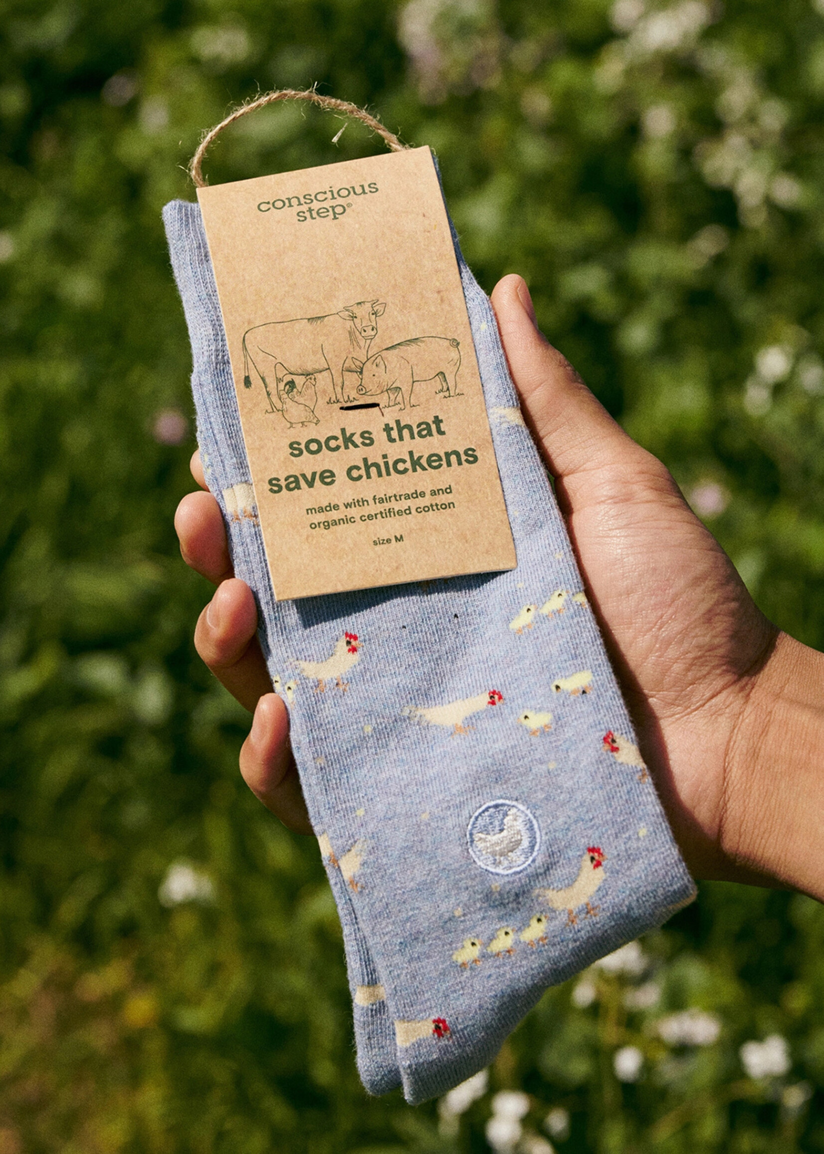 Conscious Step Men's Chicken Socks