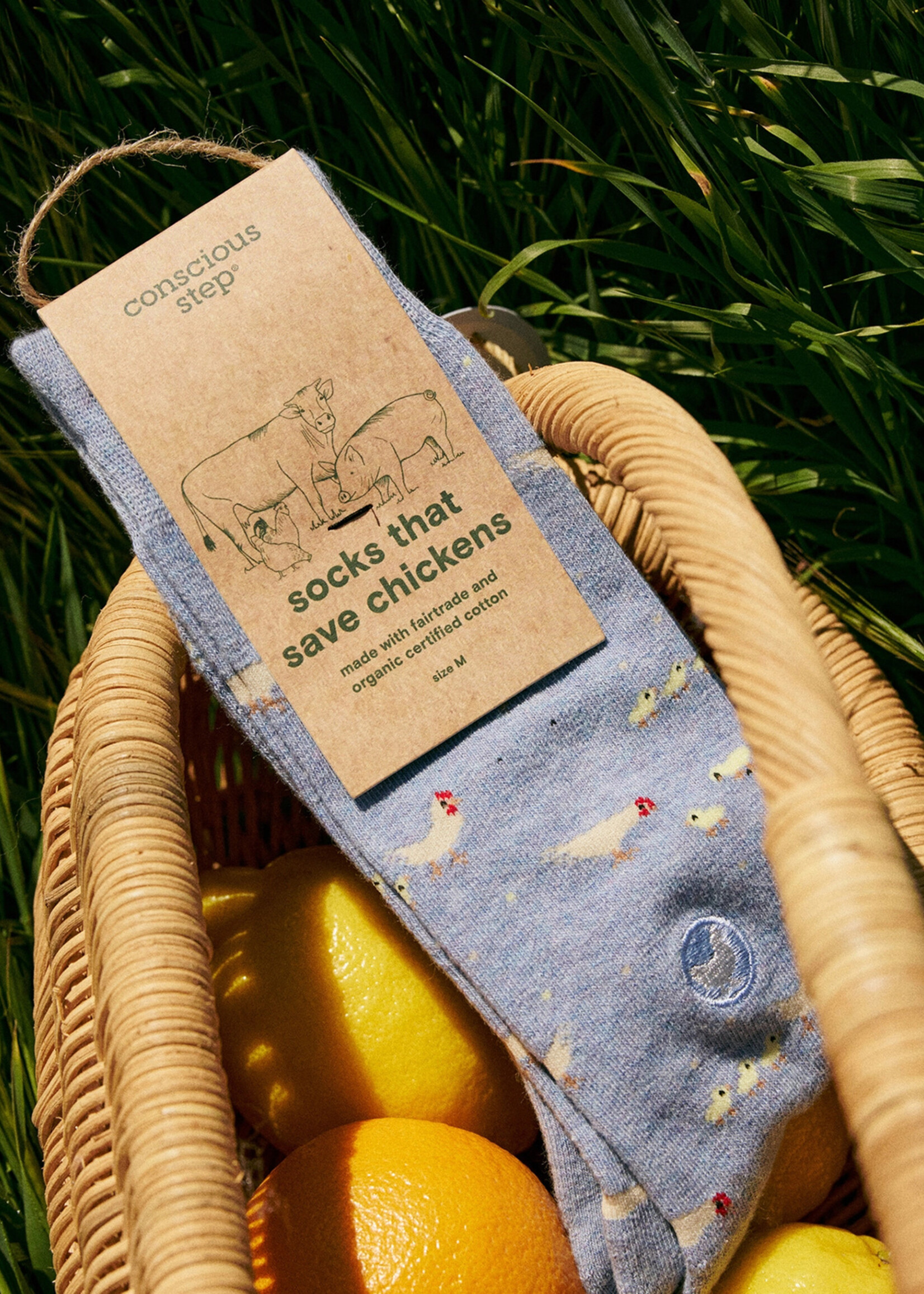 Conscious Step Men's Chicken Socks