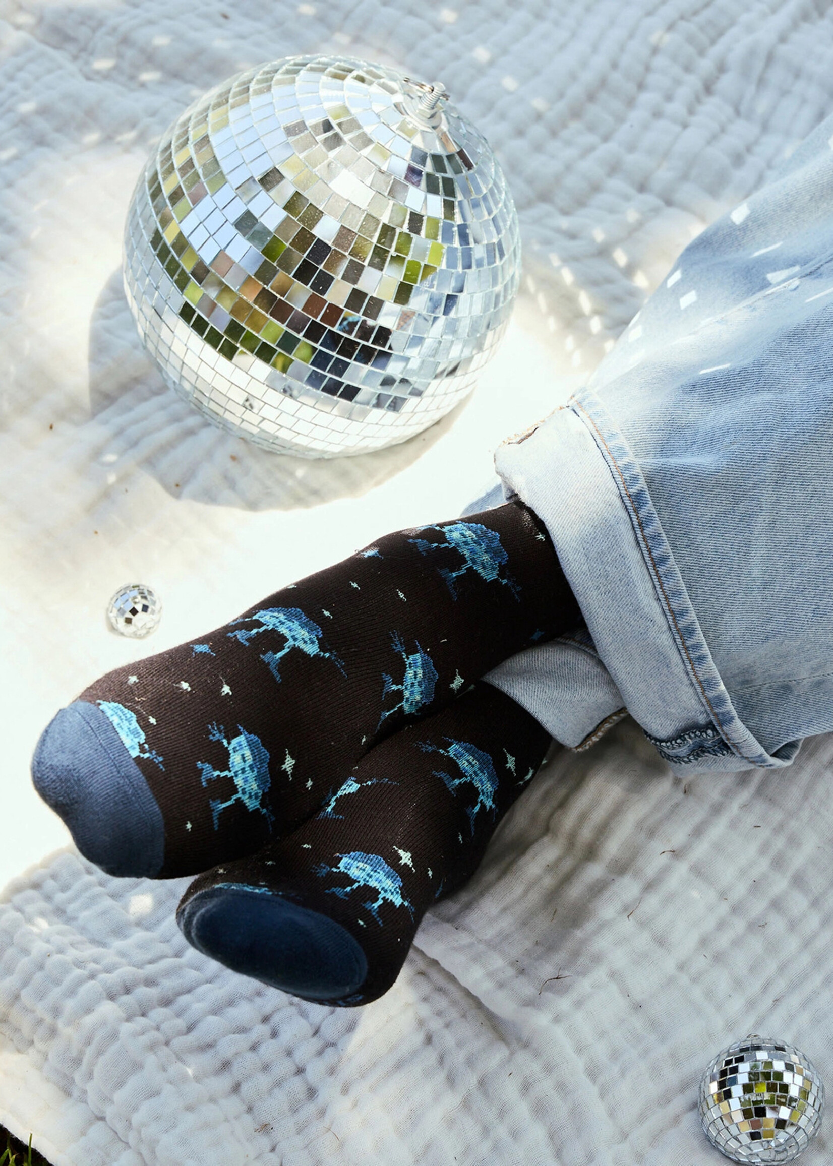 Conscious Step Women's LGBTQ Disco Ball Socks