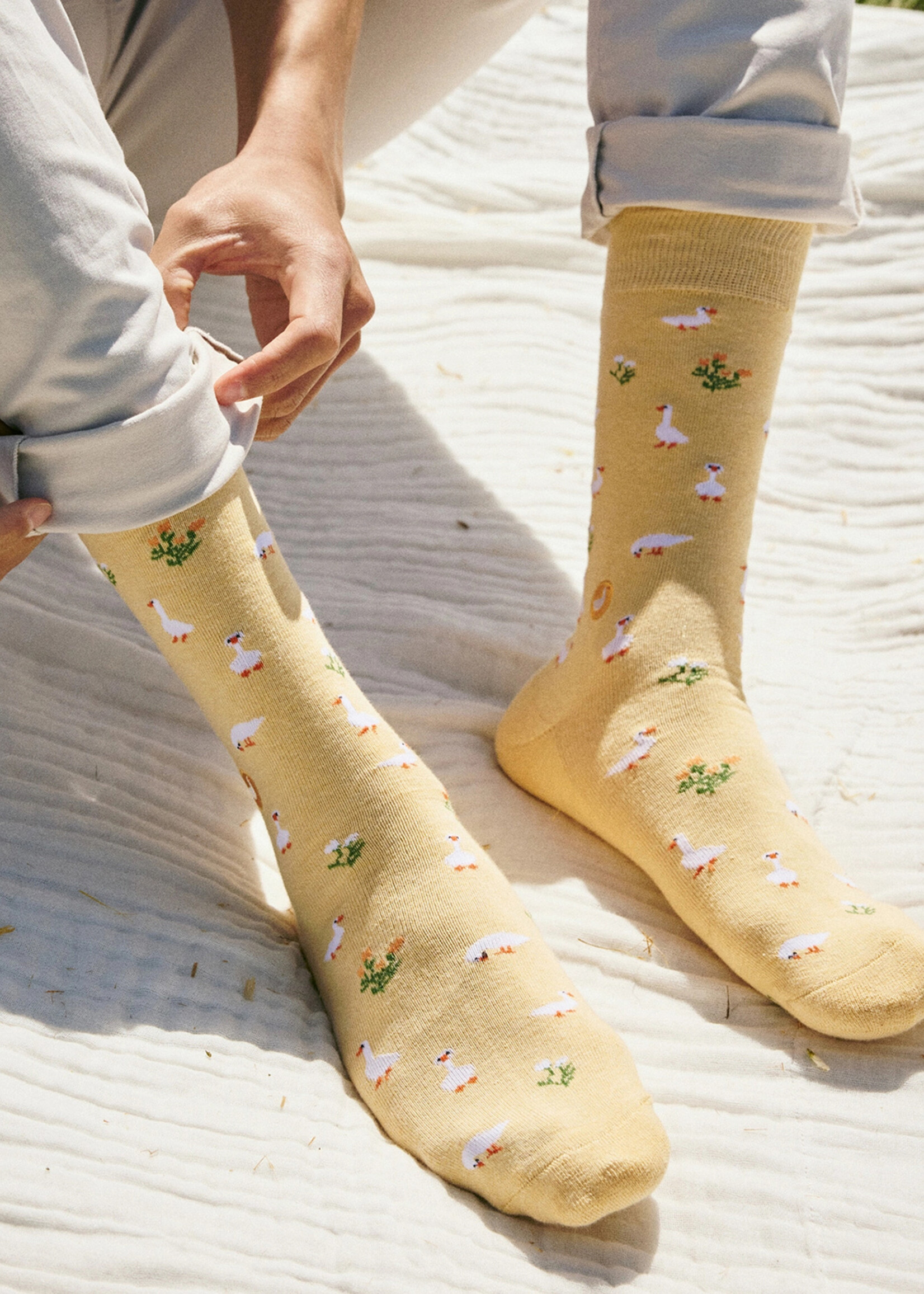 Conscious Step Men's Geese Socks