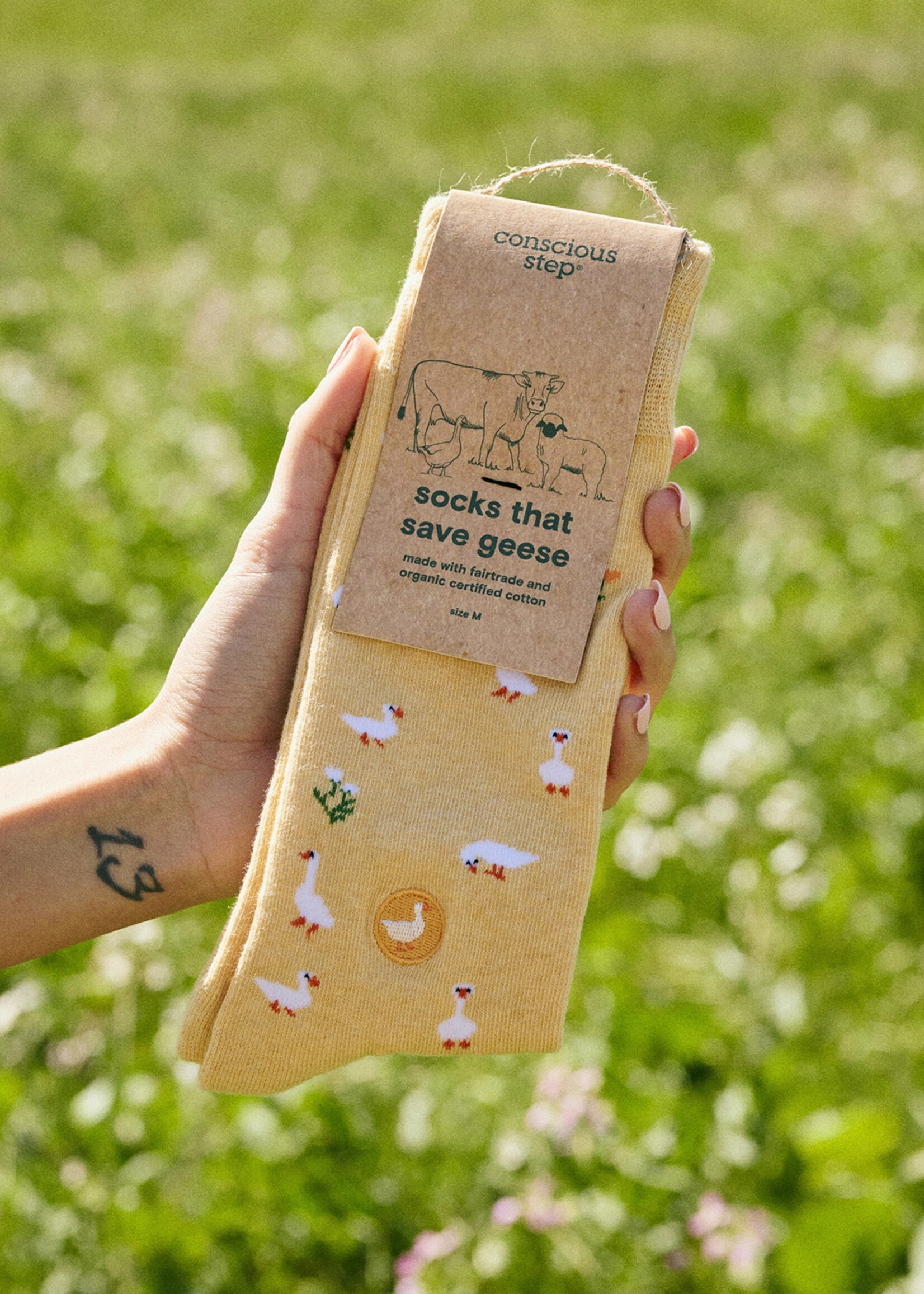 Conscious Step Men's Geese Socks