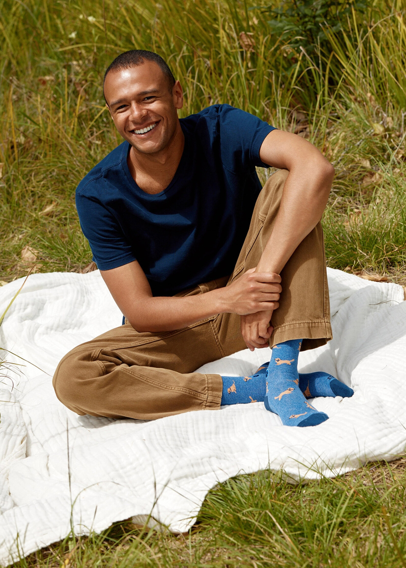 Conscious Step Women's Dog Socks - Golden Retriever