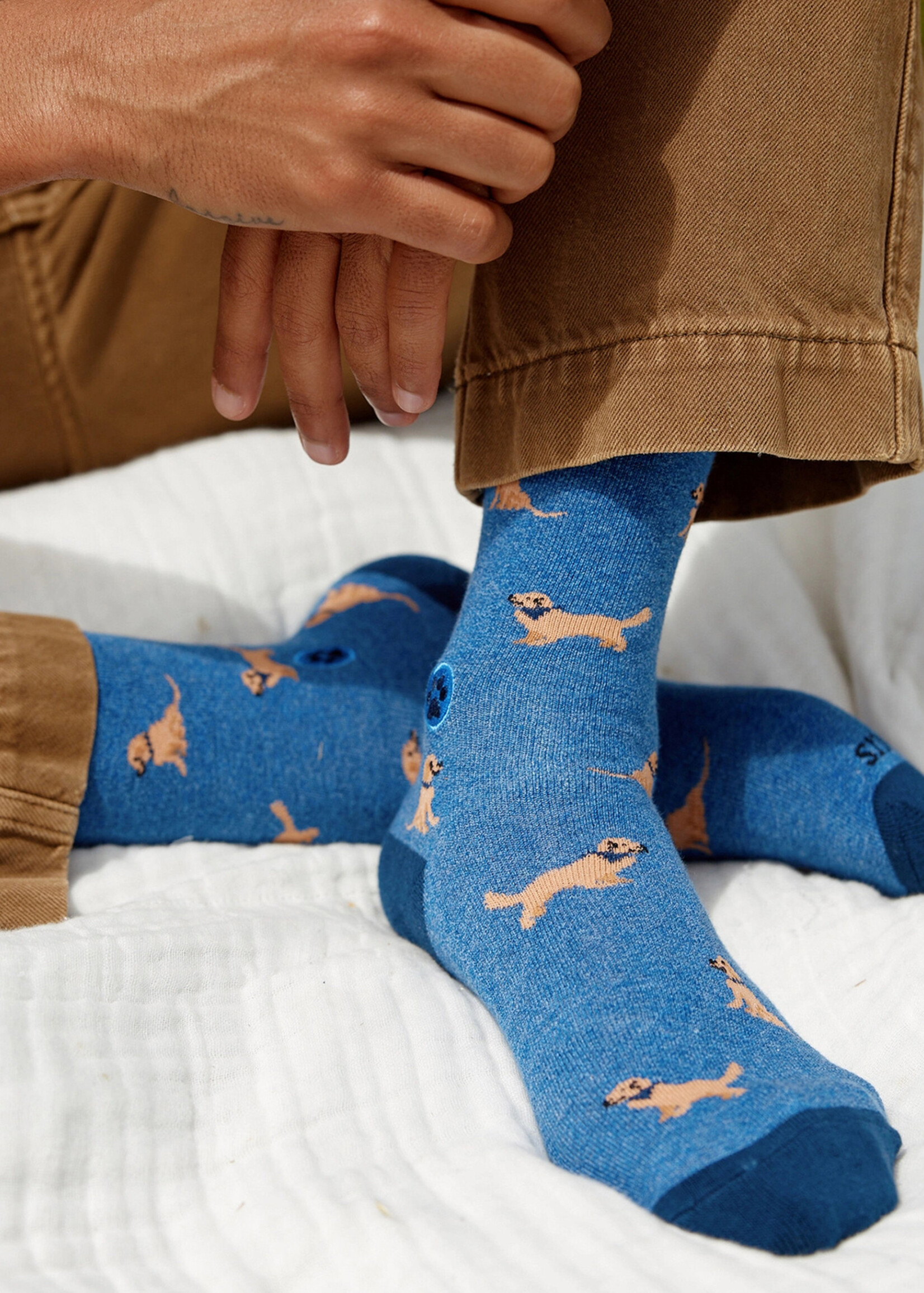 Conscious Step Women's Dog Socks - Golden Retriever