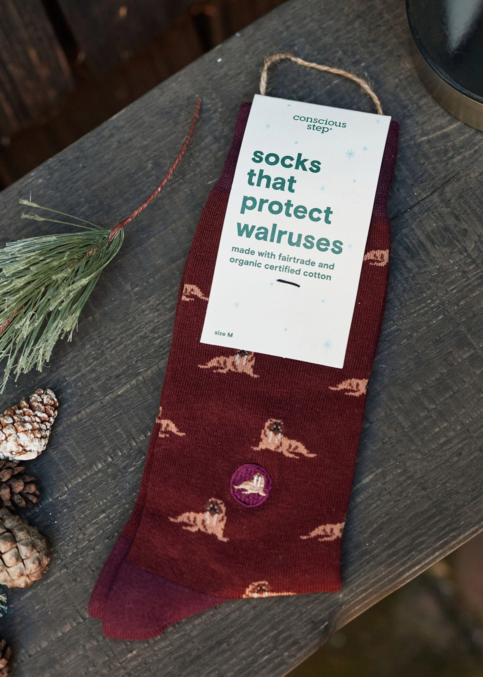 Conscious Step Men's Walrus Socks