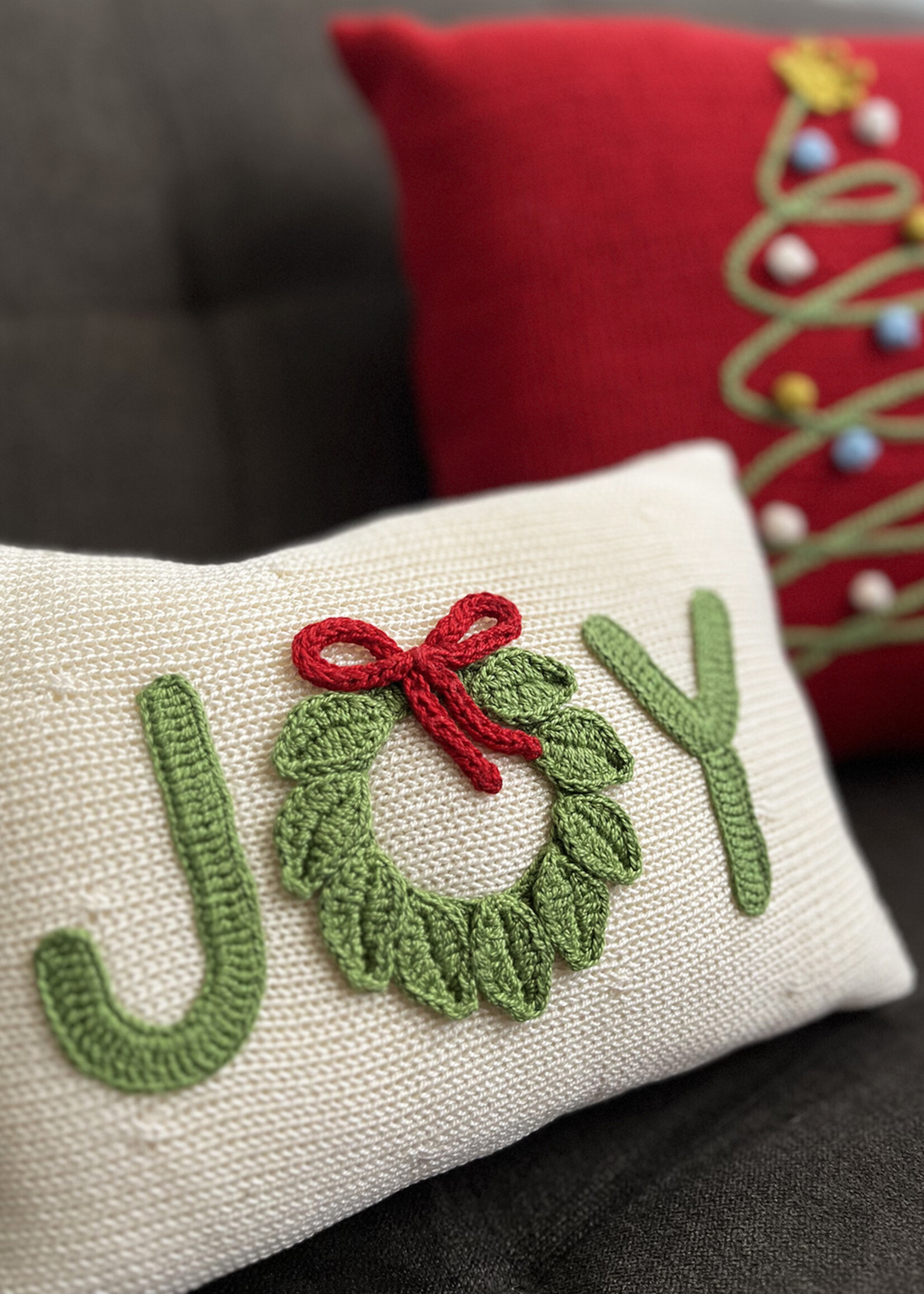 Melange Collection 9" Holiday Joy Pillow