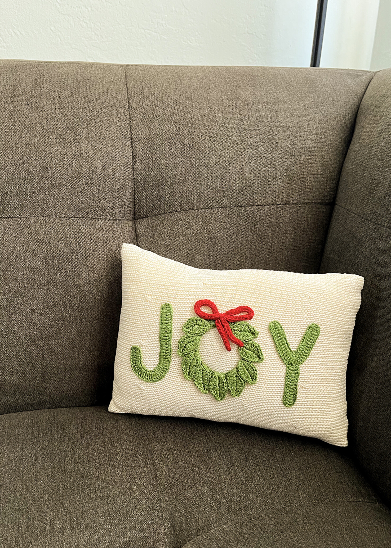 Melange Collection 9" Holiday Joy Pillow