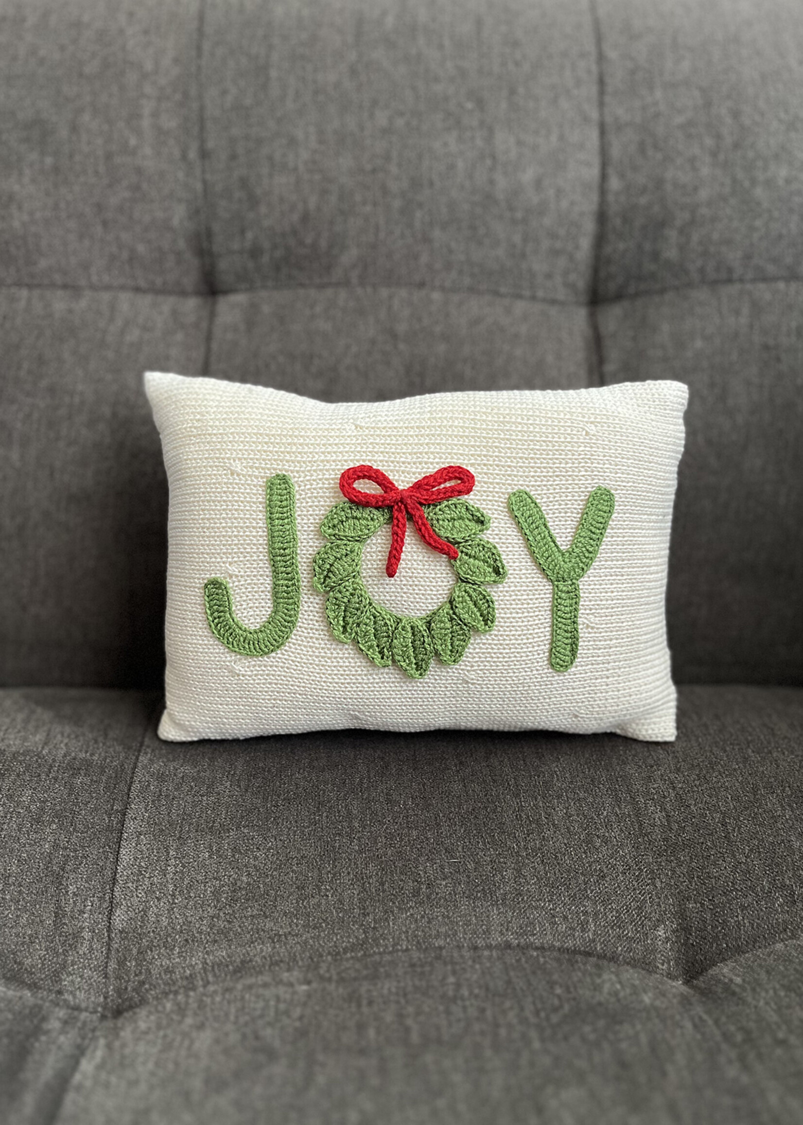 Melange Collection 9" Holiday Joy Pillow