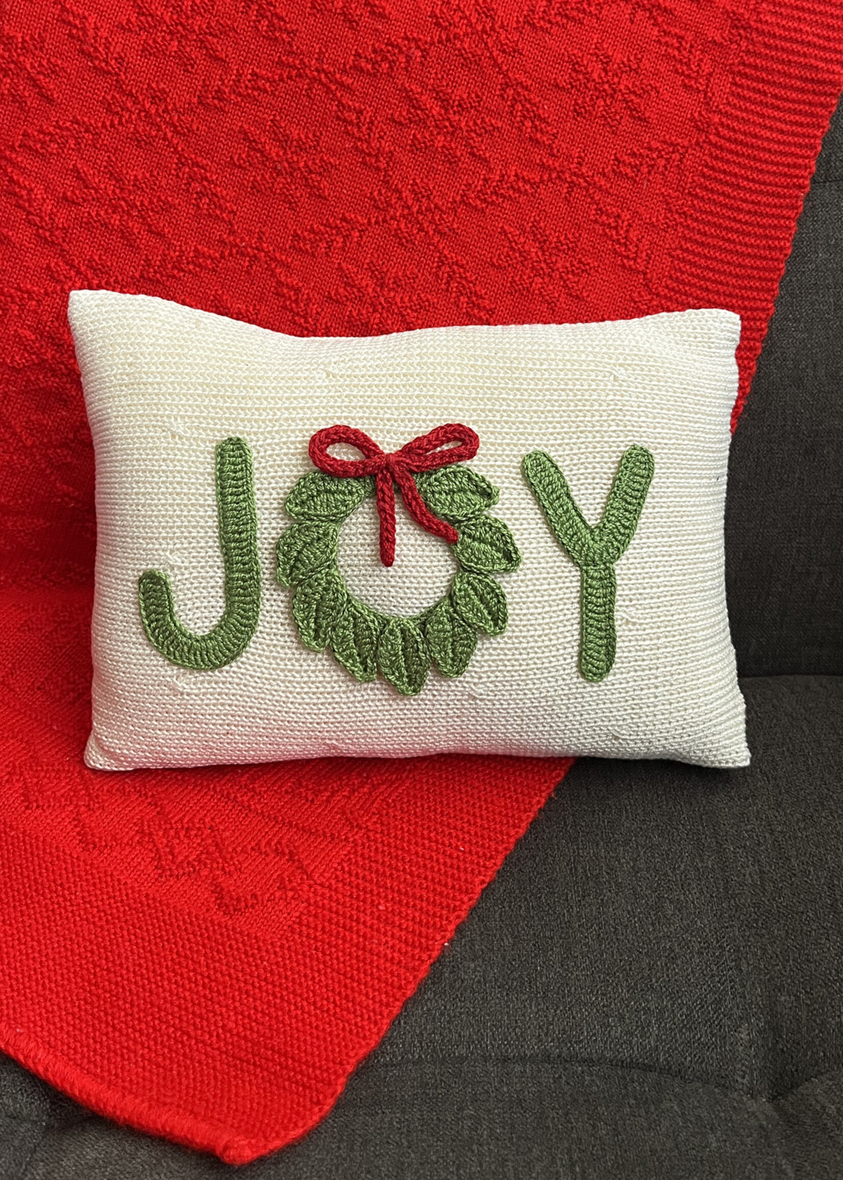 Melange Collection 9" Holiday Joy Pillow