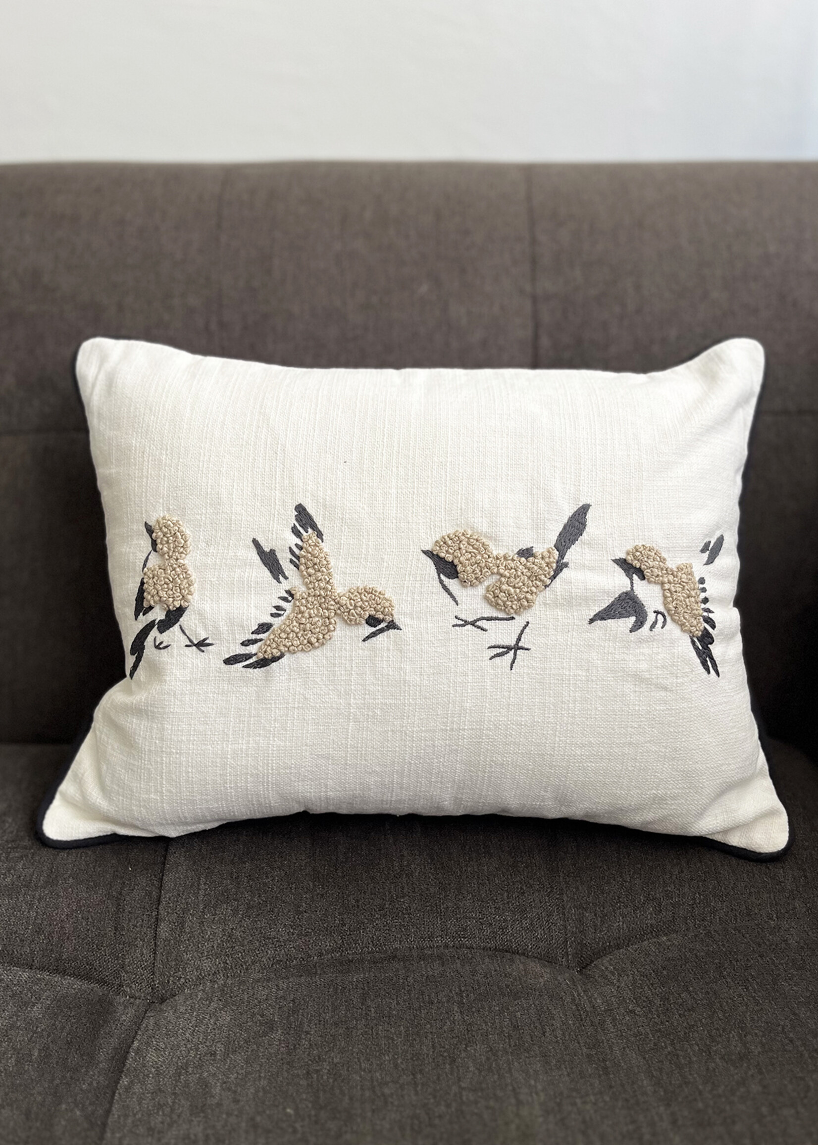 Natural Habitat Finch Throw Pillow - 12in x 16in